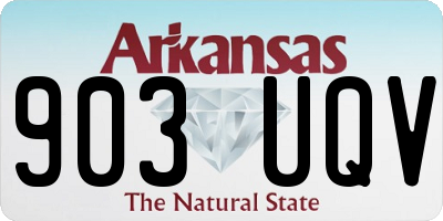 AR license plate 903UQV