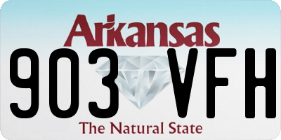 AR license plate 903VFH