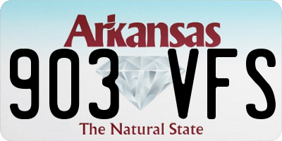 AR license plate 903VFS