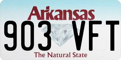AR license plate 903VFT