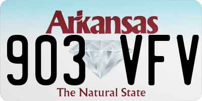 AR license plate 903VFV