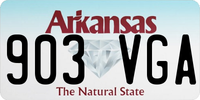 AR license plate 903VGA