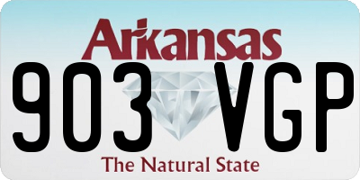 AR license plate 903VGP