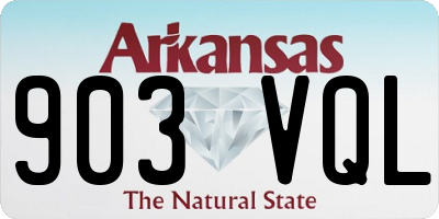 AR license plate 903VQL