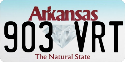 AR license plate 903VRT