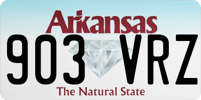 AR license plate 903VRZ