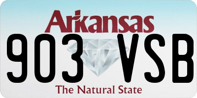 AR license plate 903VSB