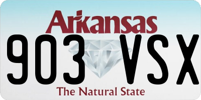 AR license plate 903VSX