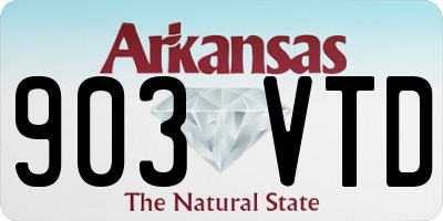 AR license plate 903VTD
