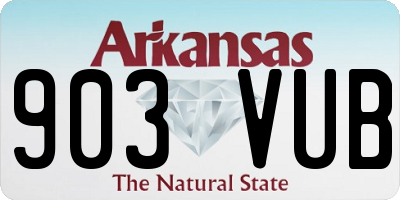 AR license plate 903VUB