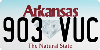 AR license plate 903VUC