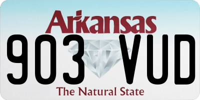 AR license plate 903VUD