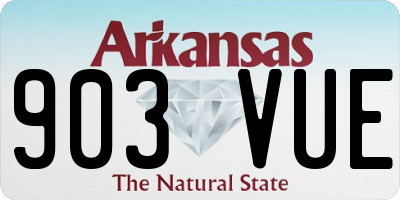 AR license plate 903VUE