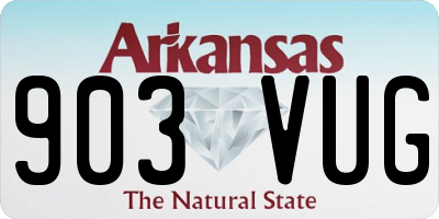 AR license plate 903VUG