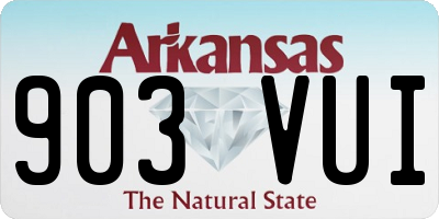 AR license plate 903VUI