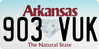 AR license plate 903VUK
