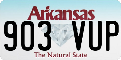 AR license plate 903VUP