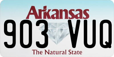 AR license plate 903VUQ