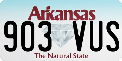AR license plate 903VUS