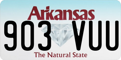 AR license plate 903VUU