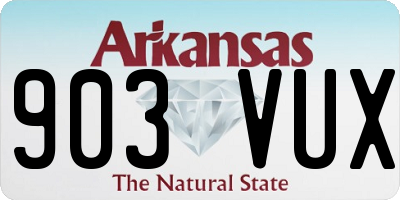 AR license plate 903VUX