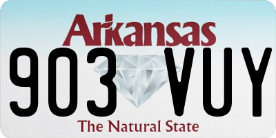 AR license plate 903VUY