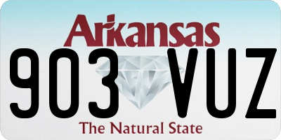 AR license plate 903VUZ