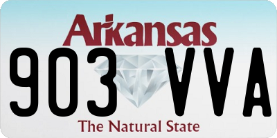 AR license plate 903VVA