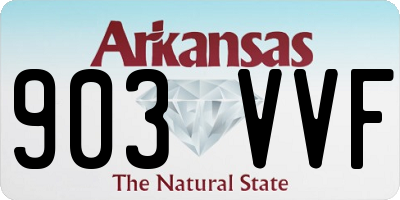 AR license plate 903VVF