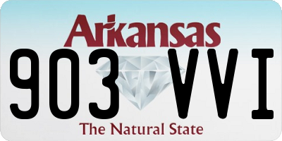 AR license plate 903VVI