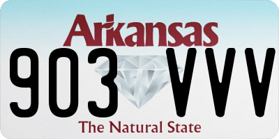 AR license plate 903VVV