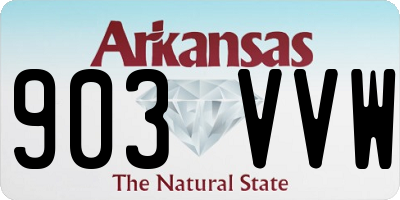 AR license plate 903VVW