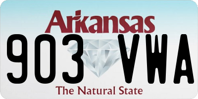 AR license plate 903VWA