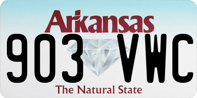 AR license plate 903VWC