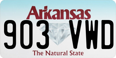 AR license plate 903VWD