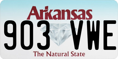 AR license plate 903VWE