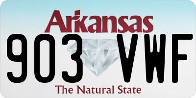 AR license plate 903VWF