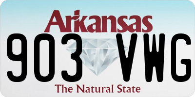 AR license plate 903VWG