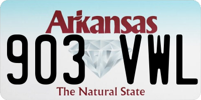 AR license plate 903VWL