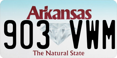 AR license plate 903VWM