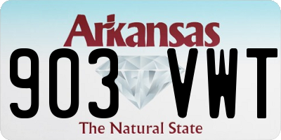 AR license plate 903VWT