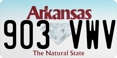 AR license plate 903VWV