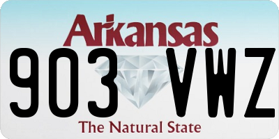 AR license plate 903VWZ