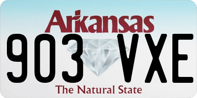 AR license plate 903VXE