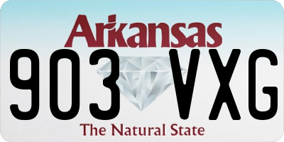 AR license plate 903VXG