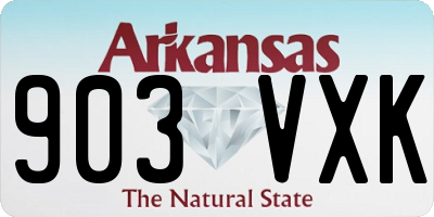 AR license plate 903VXK