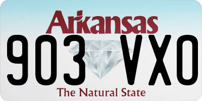 AR license plate 903VXO