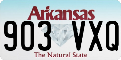 AR license plate 903VXQ