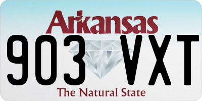AR license plate 903VXT