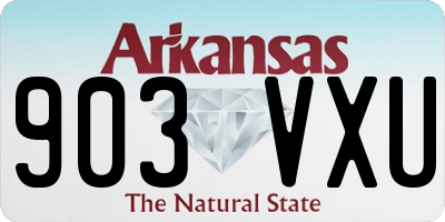 AR license plate 903VXU
